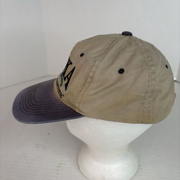 Retro Alaska Adjustable Hat, Beige, Embroidered State The Last Frontier, - Picture 2 of 7